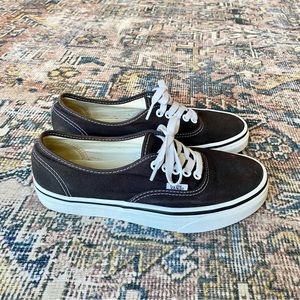 VANS Authentic Shoes in Black size 8